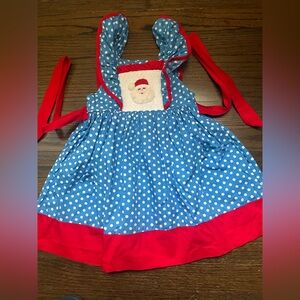 Smocked Sweets Santa Dress 24 months